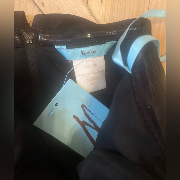 🌹 SILK Strapless Black maxi dress NWT size Small - Picture 5 of 12